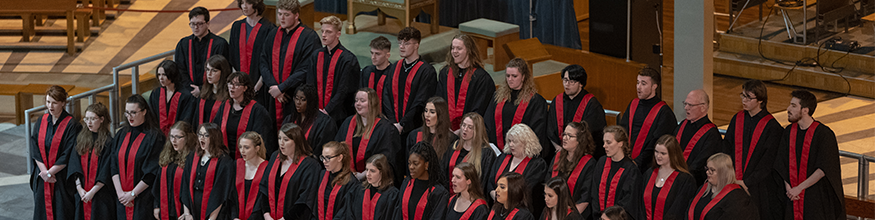 photo of a choir singing