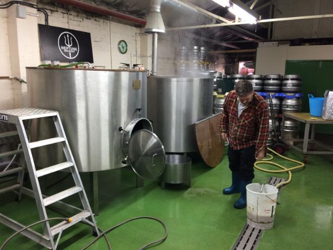 Person in a brewery