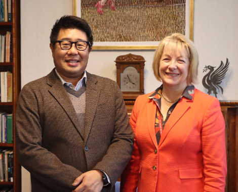 Claire Ozanne and guest from NHBU