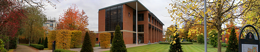 Gateway building autumn banner