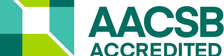 Logo for the AACSB accreditation