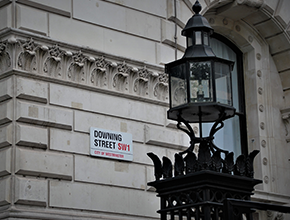 Downing Street road sign