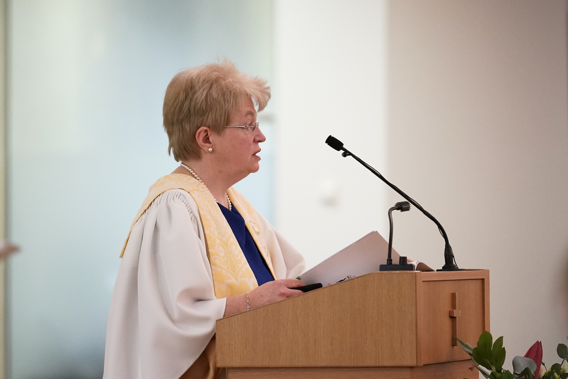 Chaplain delivers talk