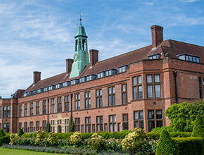 The HCA building captured from the side on a lovely summer day