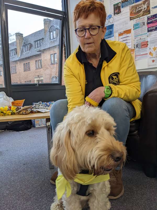 Clare Grimshaw with Ralphie