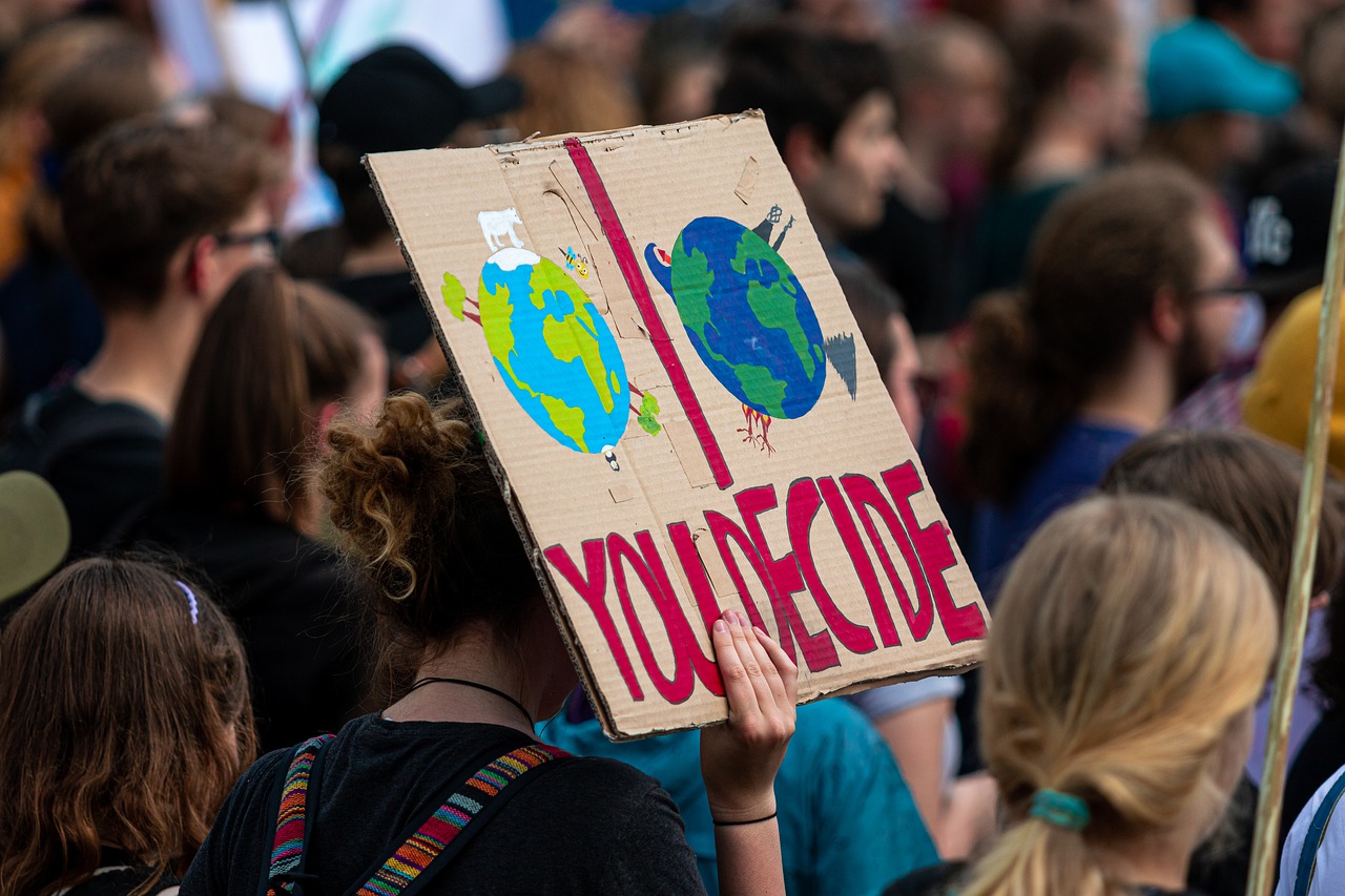 climate leader protest