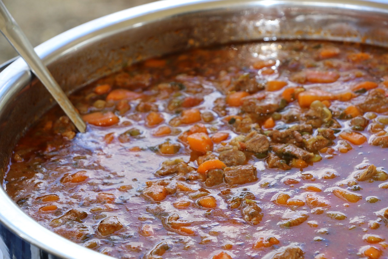 a big pot of stew