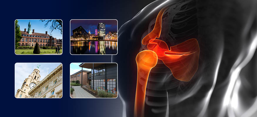 Graphic of shoulder highlighted with small images of Hope and Liverpool