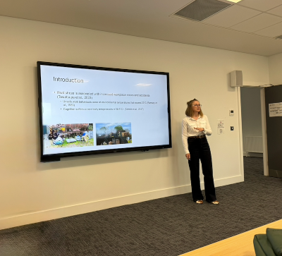 Catherine Presenting at the BPS Cognitive Section Conference