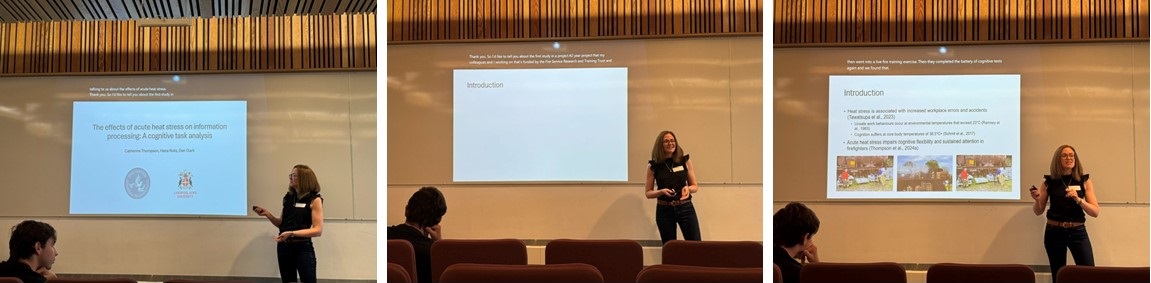Catherine presents findings at the EPS conference