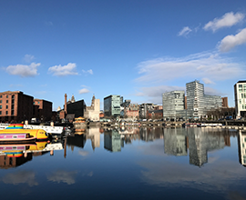 Image of the famous Liverpool city centre skyline