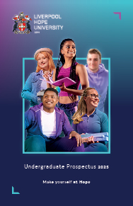 Front cover of the new prospectus featuring a group of students
